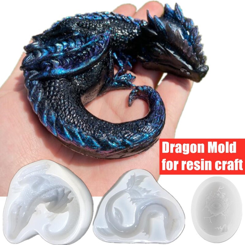 Art Craft Mirror - 3 รูปแบบกระจก Sleepy Dragon ไดโนเสาร์ Sea