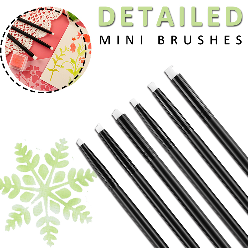 Art Craft Blend - มุม/ปลายแบน MINI รายละเอียดแปรงผสมหมึกเครื่องปั่นเครื่องมือศิลปะสําหรับหัตถกรรมการ์ดทําภาพวาดอุปกรณ์ 2022