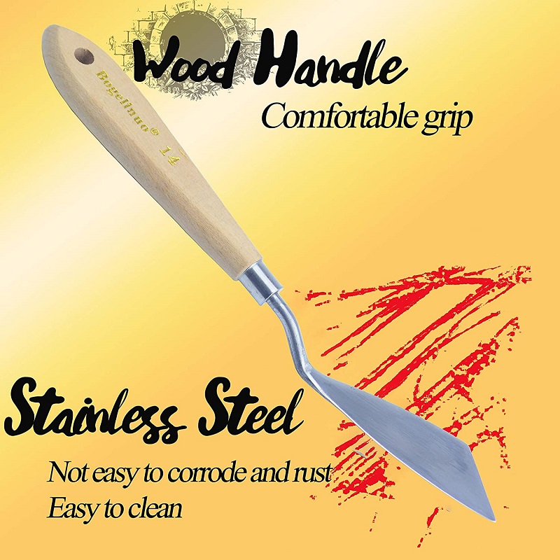 Painting Knife Palette - 1-5 pcs Big Palette มีดสําหรับน้ํามัน,ผ้าใบ,ภาพวาดอะคริลิคชุดเครื่องมือภาพวาดสีน้ํามัน Scraper
