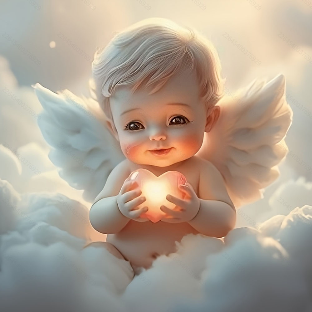 Art Craft Love - ชุดภาพวาดเพชร Love Little Angel 1 ชุด,