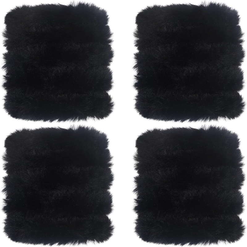 Art Craft Jumbo - 4 ชิ้นสีดําท่อทําความสะอาดหัตถกรรม 2 เซนติเมตร Super Chenille