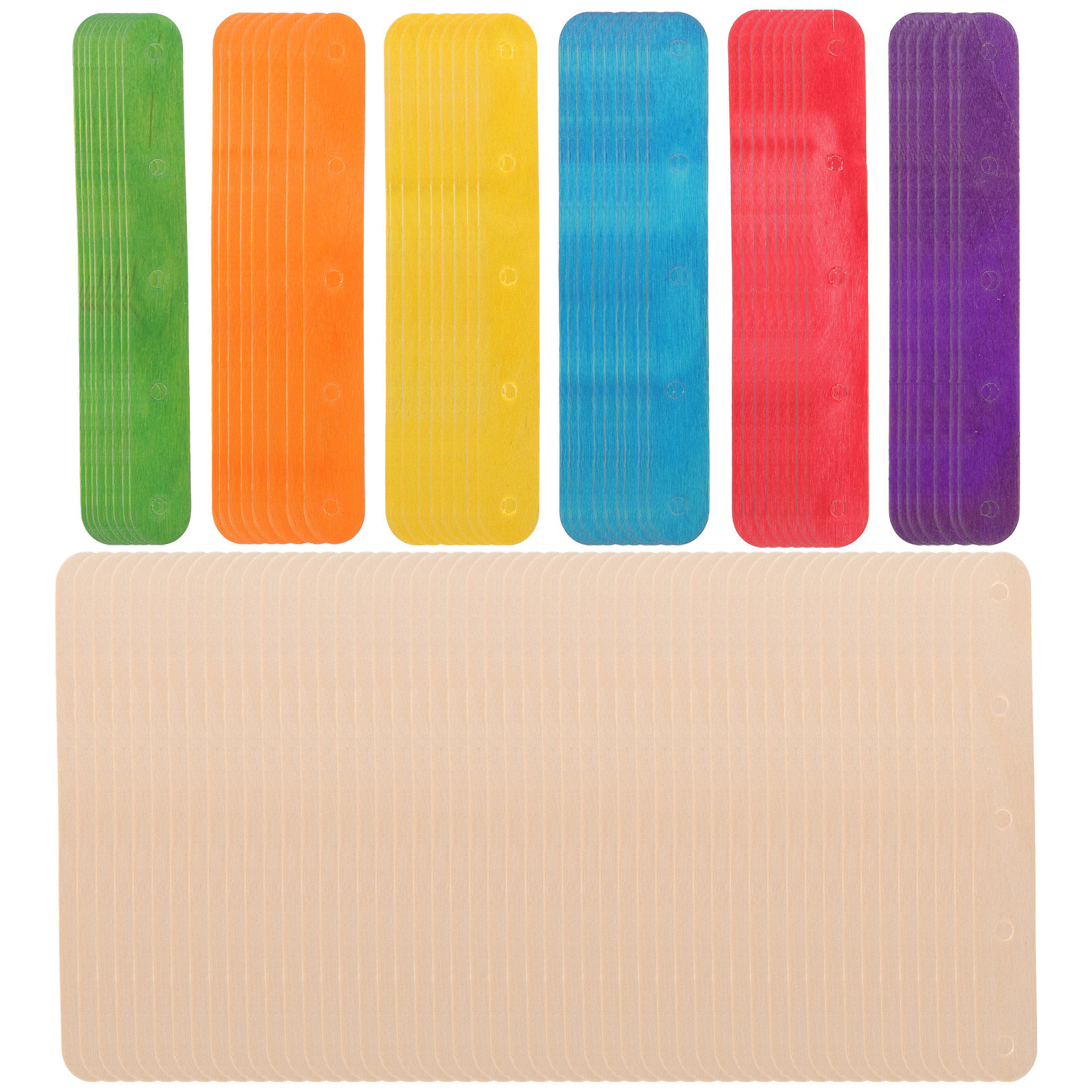 Art Craft Jumbo - ไม้ไอศกรีมสีสันสดใส 100 ชิ้น สำหรับงานฝีมือ DIY งานประดิษฐ์ในห้องเรียน