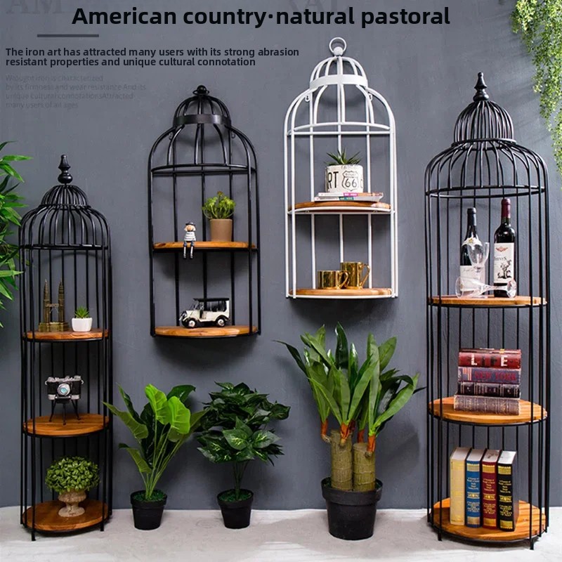ชั้นวางกรงนกเหล็กสไตล์วินเทจ ช - Art Craft Door บทวิจารณ์และราคา