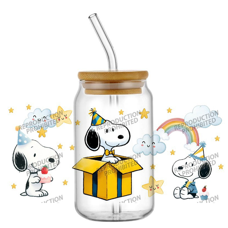 สติกเกอร์ติดแก้วลายสุนัขแสนน่า - Art Craft Love บทวิจารณ์และราคา