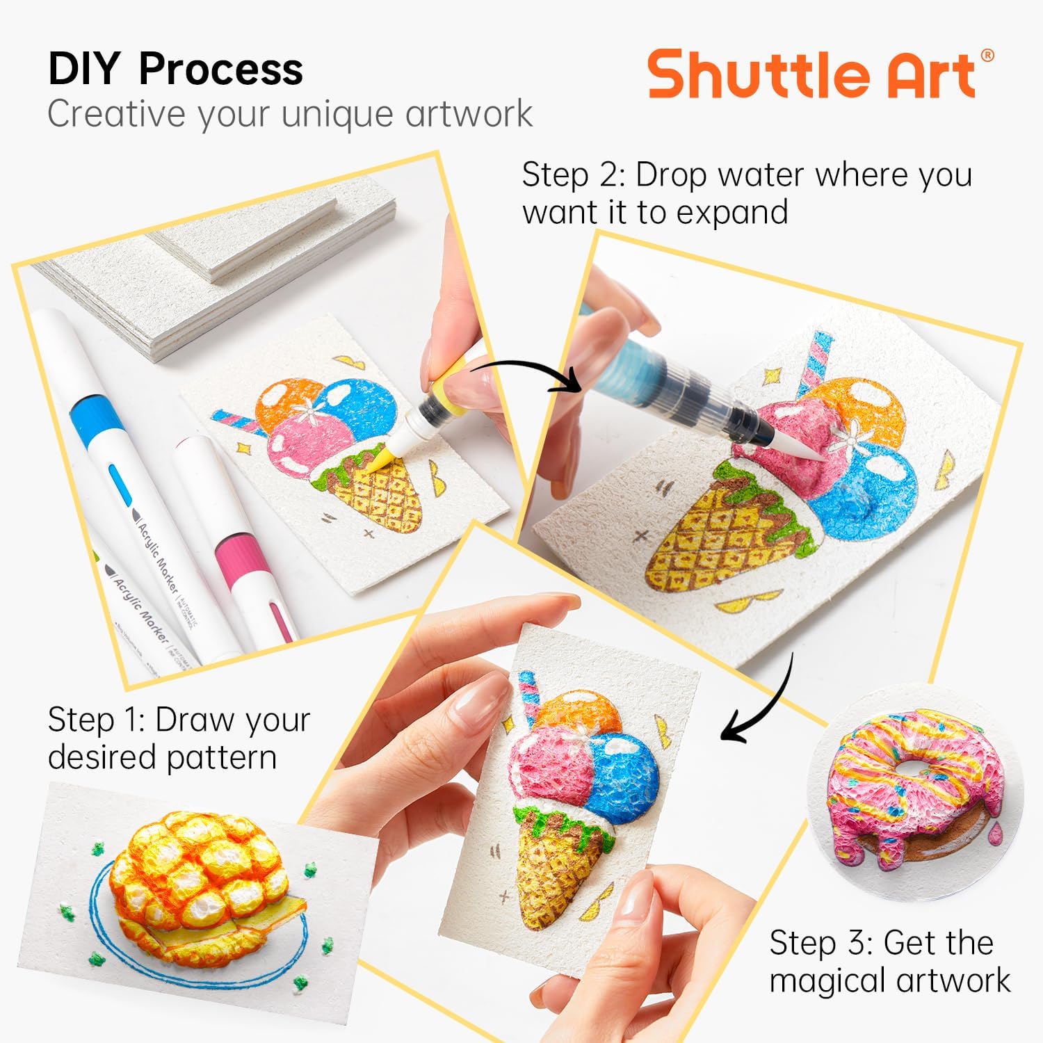 ชุดกระดาษวาดภาพพื้นผิวโฟมนูน 3 - Art Craft Paper บทวิจารณ์และราคา