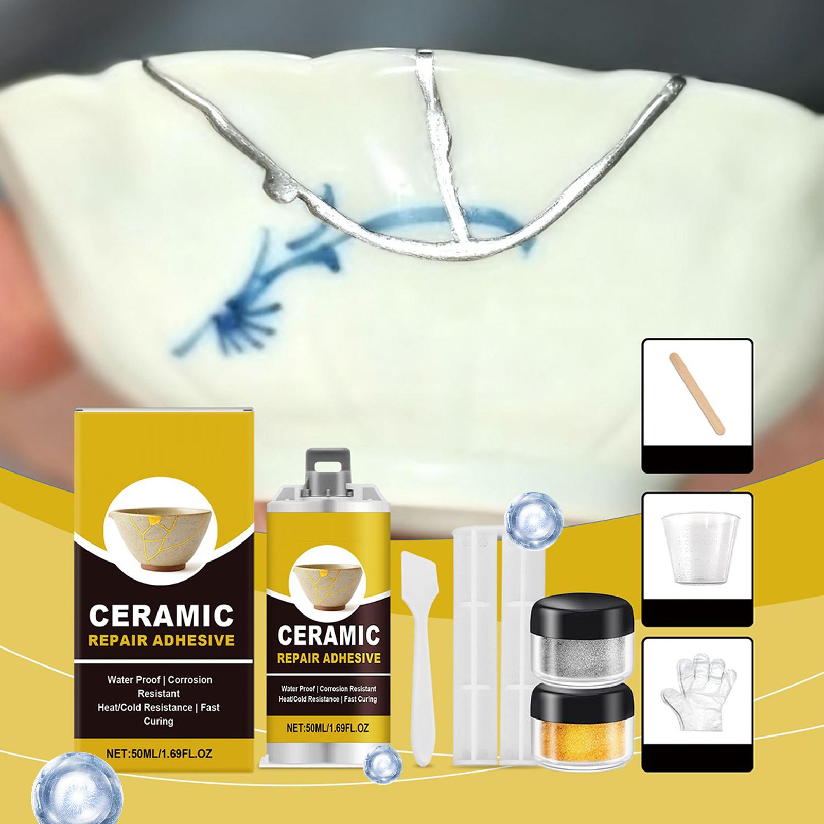 ชุดซ่อมคินสึกิ กาวเซรามิกสีทอง - Art Craft Glue บทวิจารณ์และราคา