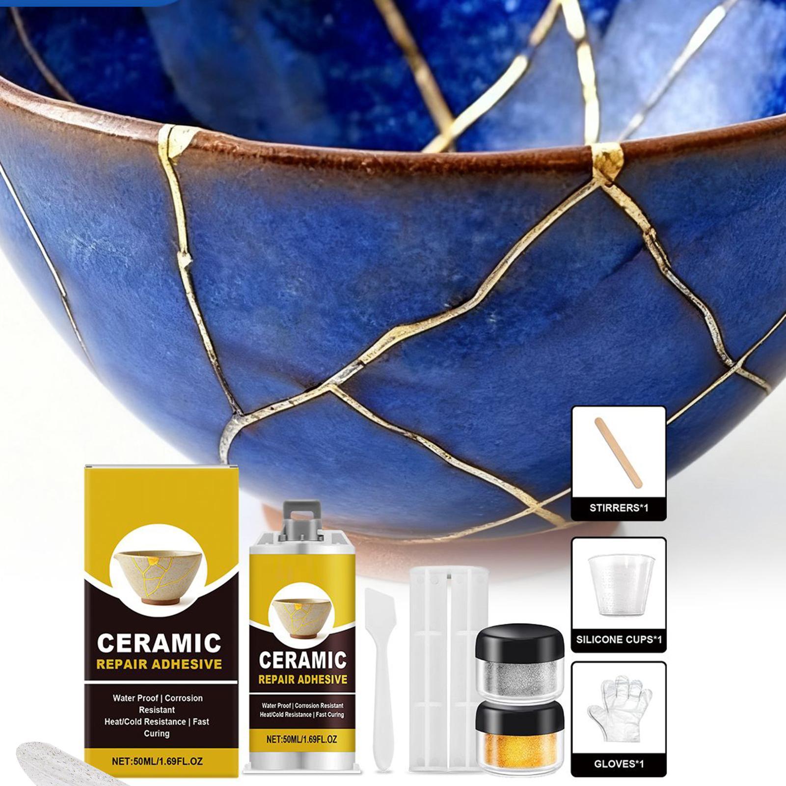 ชุดซ่อมคินสึกิ กาวเซรามิกสีทอง - Art Craft Glue บทวิจารณ์และราคา
