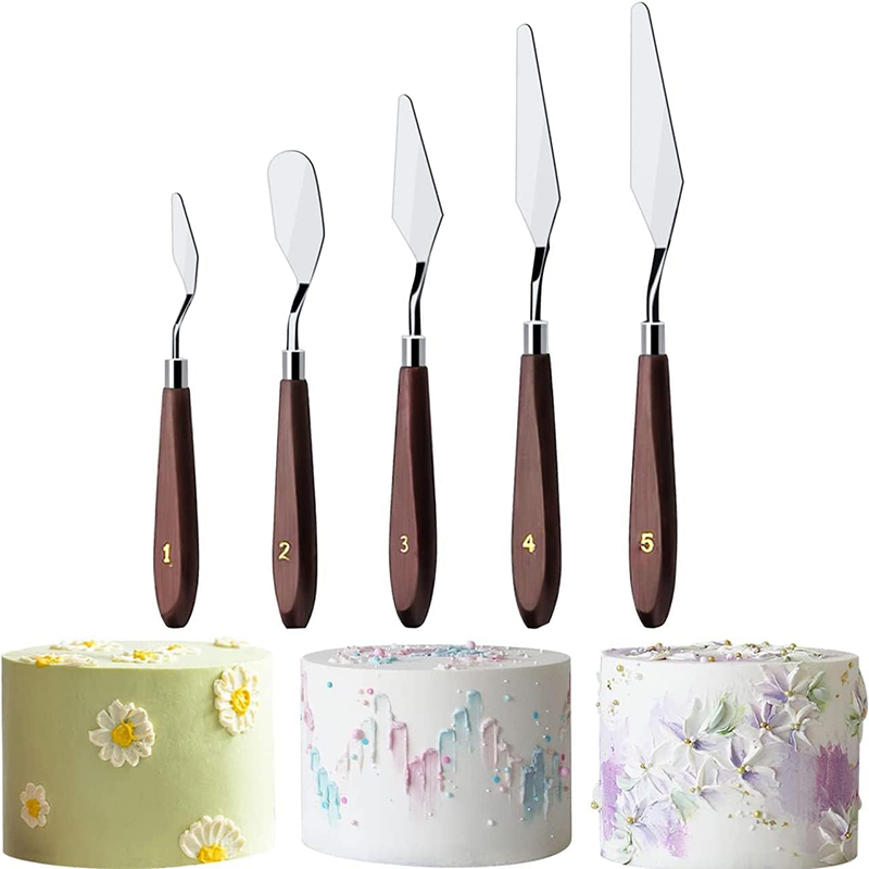 5 ชิ้นเค้กครีมไม้พายชุดสแตนเลส - Painting Knife Palette บทวิจารณ์และราคา