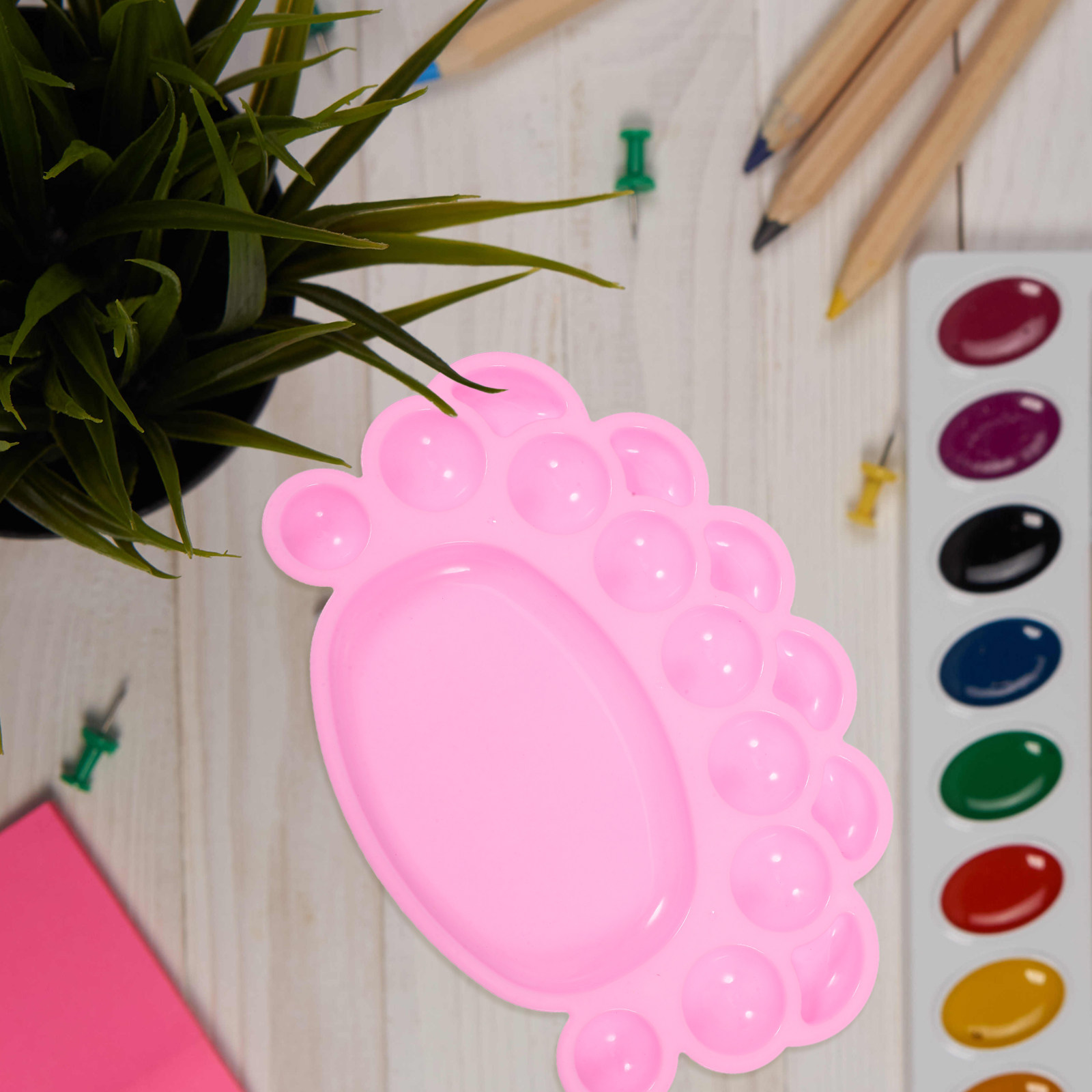 พาเลตสีสำหรับวาดภาพลายเท้าสีชม - Art Craft Blend บทวิจารณ์และราคา