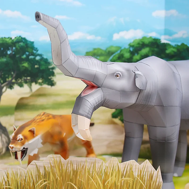 โมเดลกระดาษพับรูปสัตว์ไดโนเสาร - Art Craft Elephant บทวิจารณ์และราคา