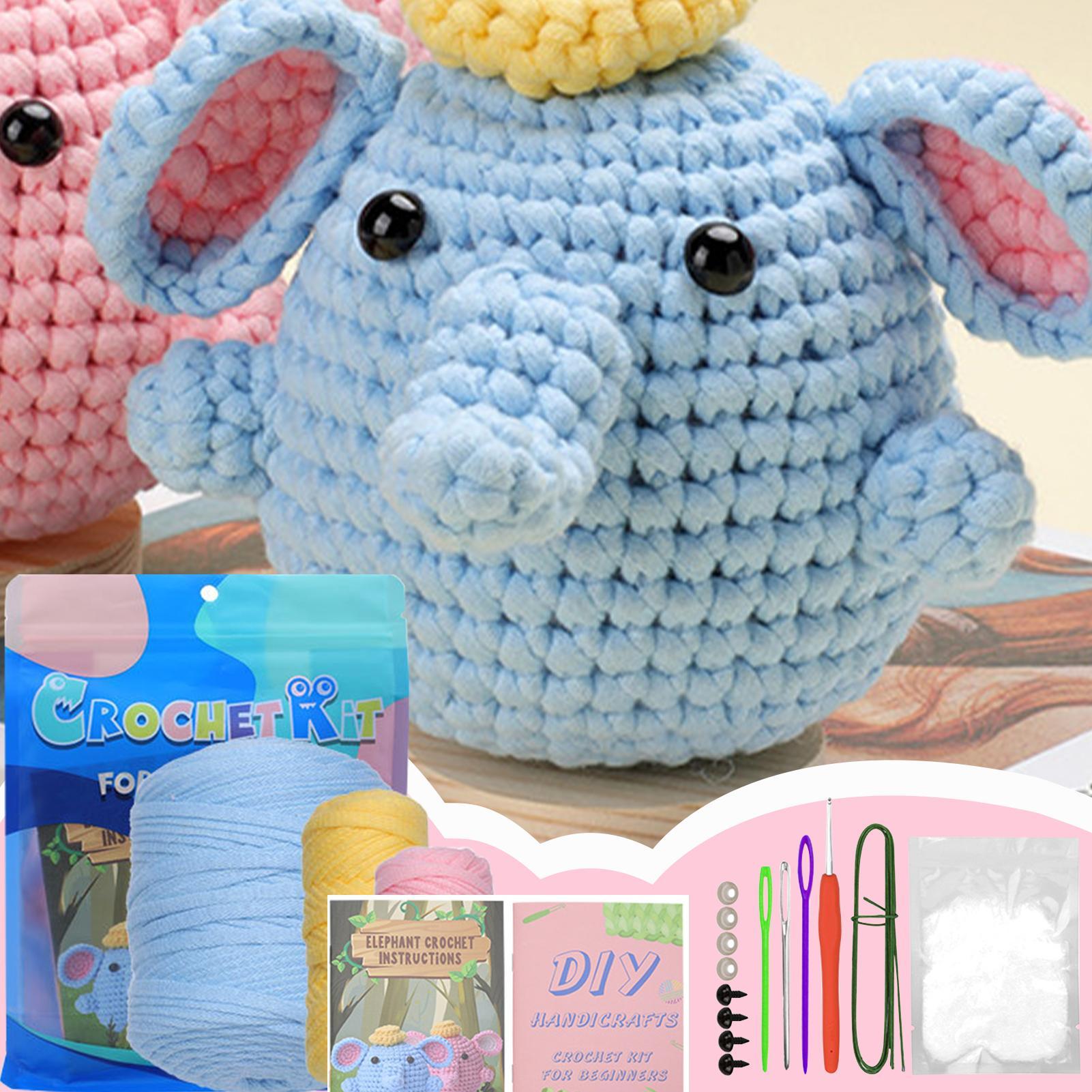 ชุดเริ่มต้นถักโครเชต์ ชุดถักช้ - Art Craft Elephant บทวิจารณ์และราคา