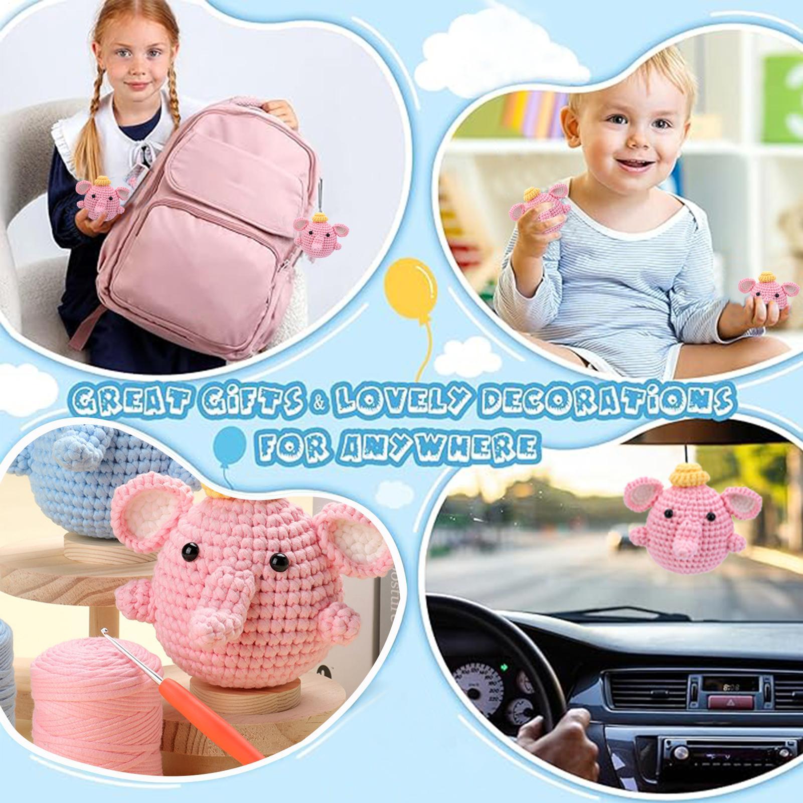 ชุดเริ่มต้นถักโครเชต์ ชุดถักช้ - Art Craft Elephant บทวิจารณ์และราคา