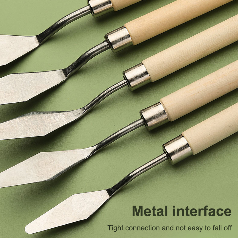 【แฮปปี้】7 ชิ้น/ชุด มีดวาดภาพสี - Painting Knife Palette บทวิจารณ์และราคา