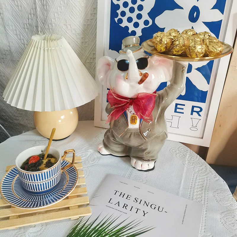 Modern Art Home Decor รูปปั้นช - Art Craft Elephant บทวิจารณ์และราคา