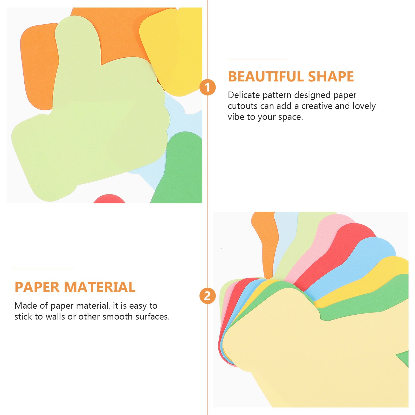 ชุดกระดาษตัดรูปทรงมือ 54 ชิ้น  - Art Craft Paper บทวิจารณ์และราคา