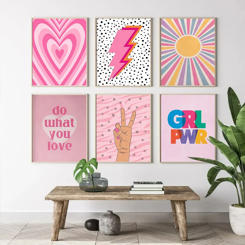 นามธรรมสีชมพูไลท์นิ่งไล่ระดับส - Art Craft Love บทวิจารณ์และราคา