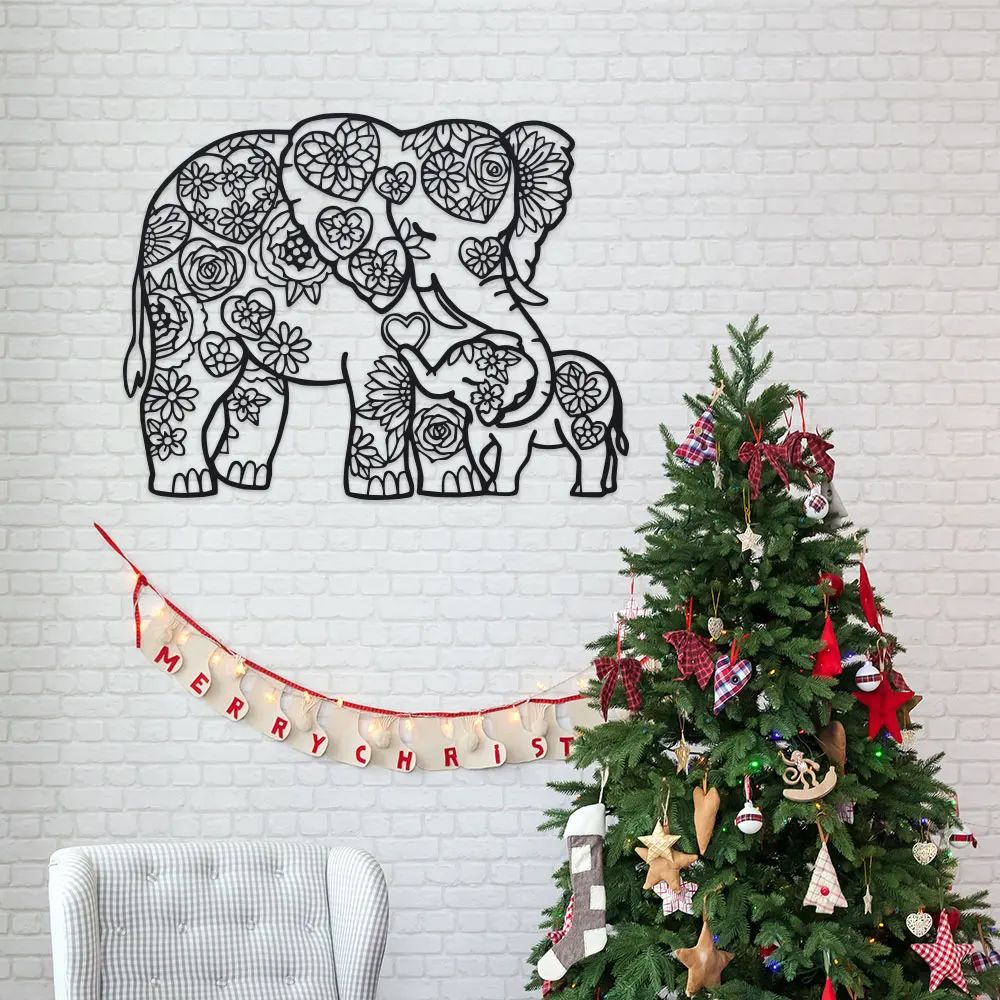 งานศิลปะติดผนังรูปช้างเหล็กสลั - Art Craft Elephant บทวิจารณ์และราคา