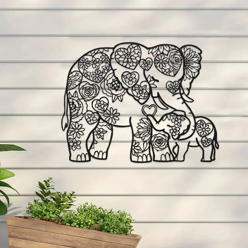 งานศิลปะติดผนังรูปช้างเหล็กสลั - Art Craft Elephant บทวิจารณ์และราคา