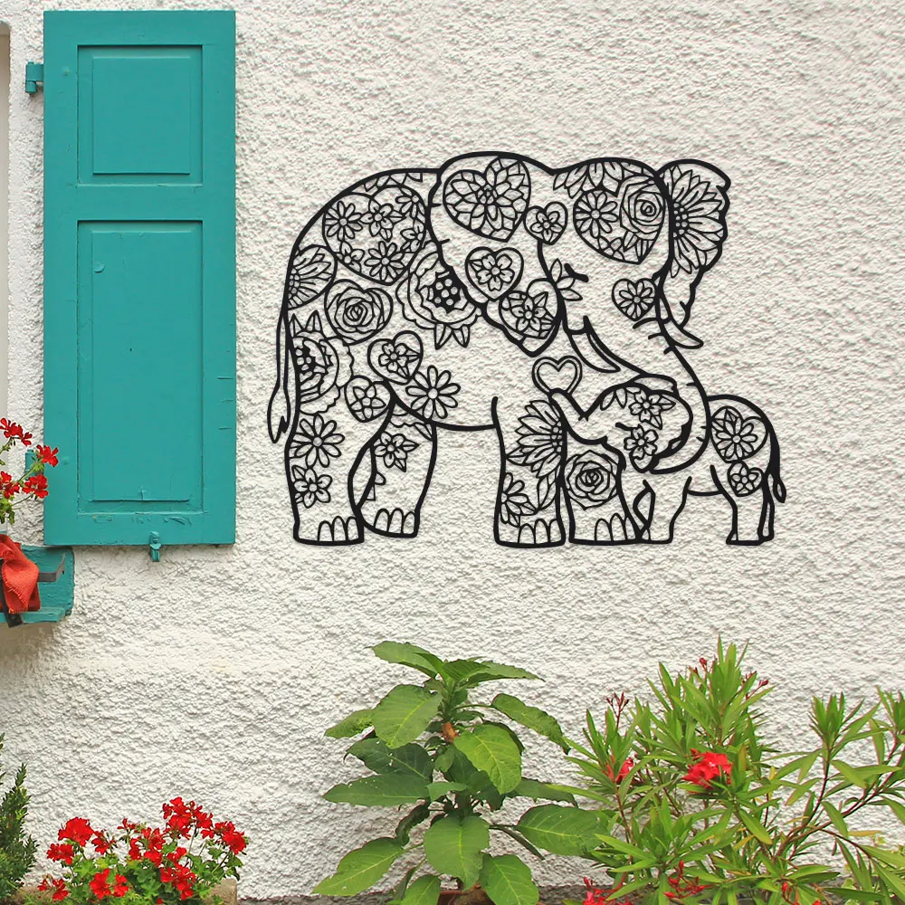 งานศิลปะติดผนังรูปช้างเหล็กสลั - Art Craft Elephant บทวิจารณ์และราคา