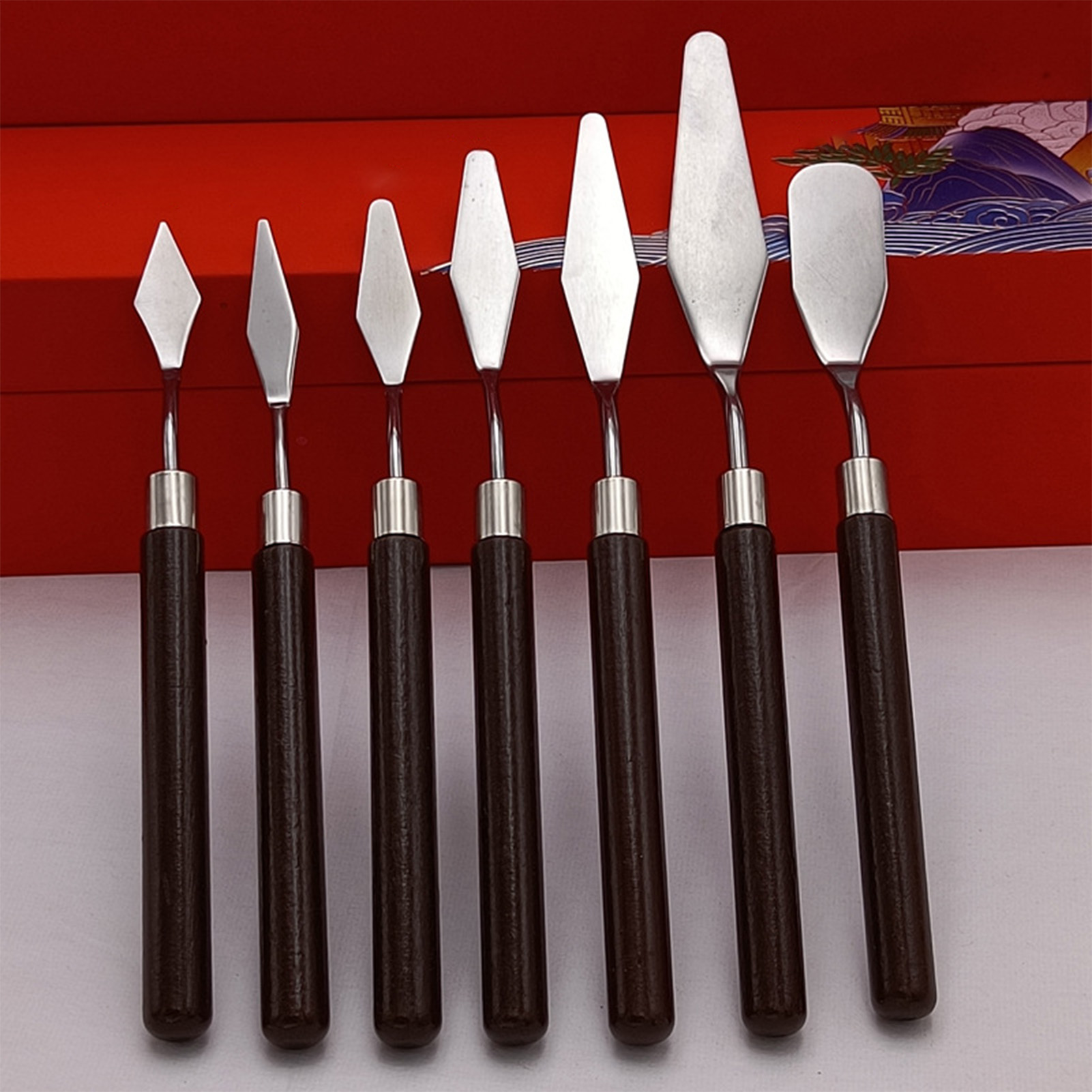 5pcs ภาพวาดสีน้ํามัน Scraper S - Painting Knife Palette บทวิจารณ์และราคา