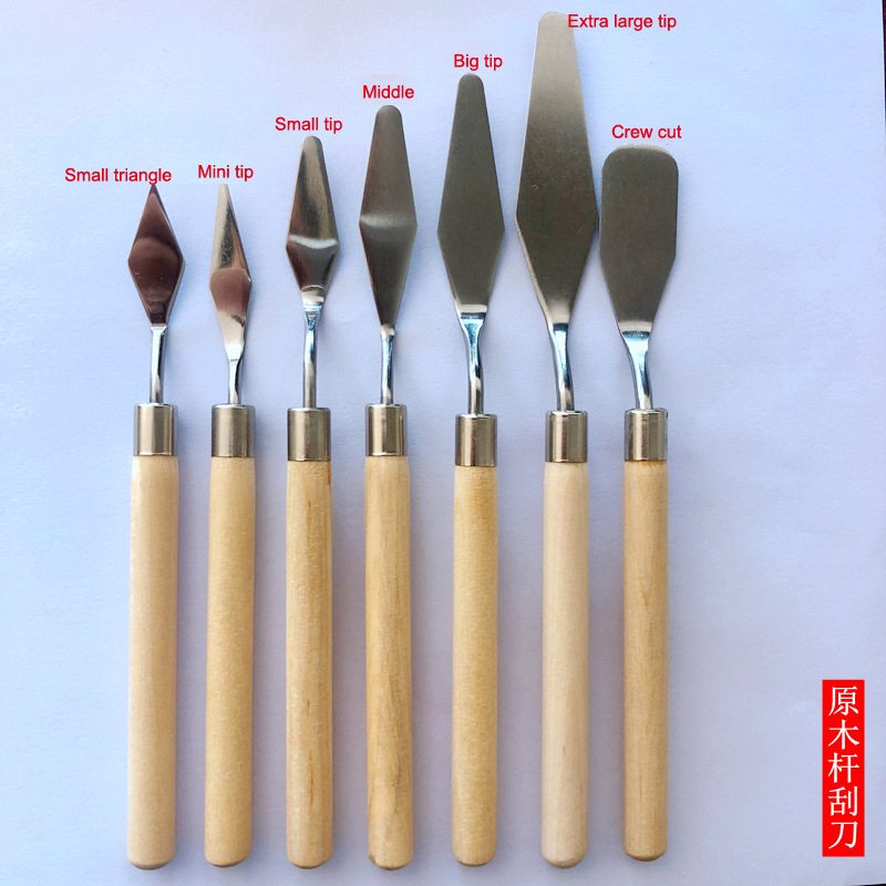 ★ ▲ ชุดมีดวาดภาพสีน้ำมันสแตนเล - Painting Knife Palette บทวิจารณ์และราคา
