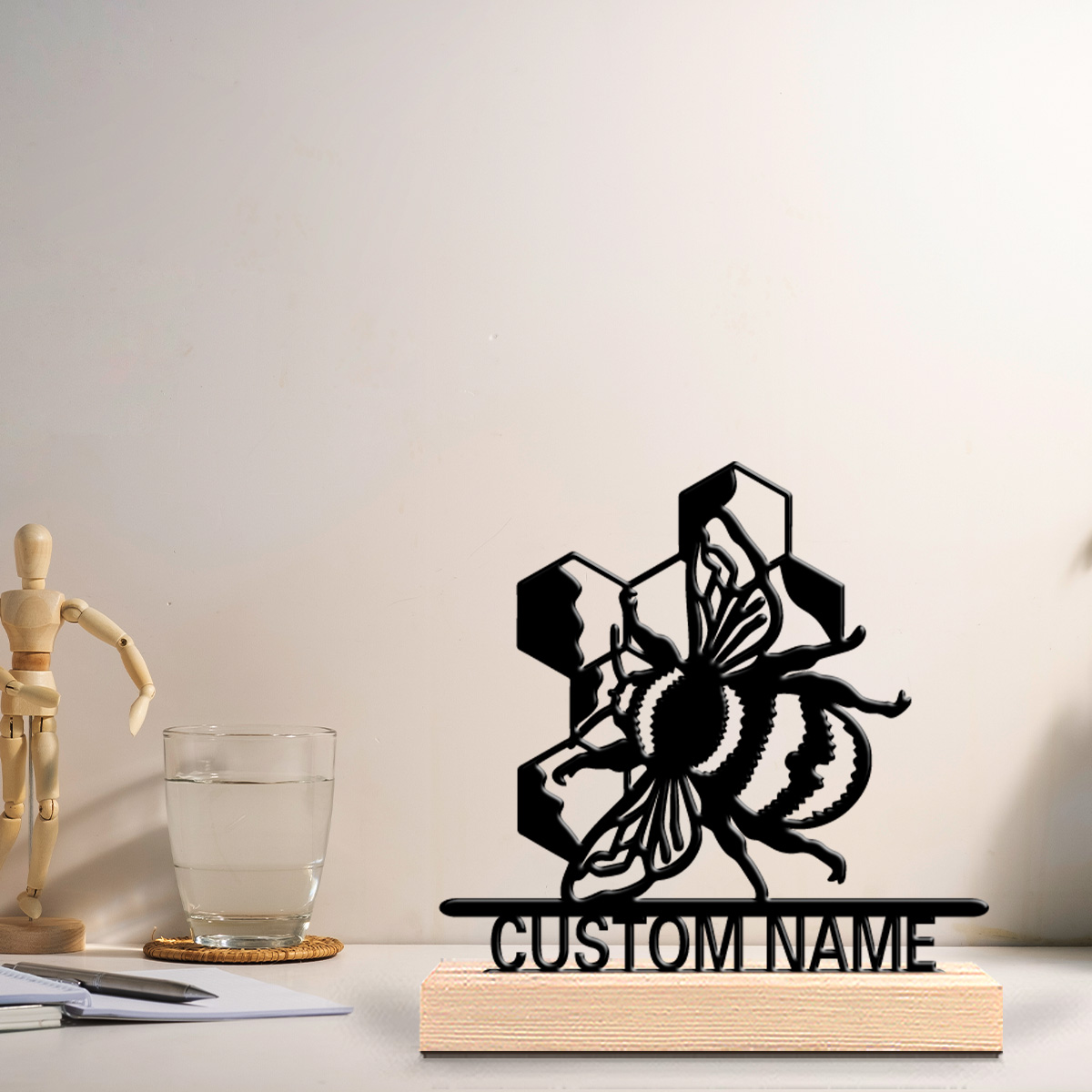 รูปปั้นผึ้งโลหะแบบเรียบง่าย 1  - Art Craft Simple บทวิจารณ์และราคา