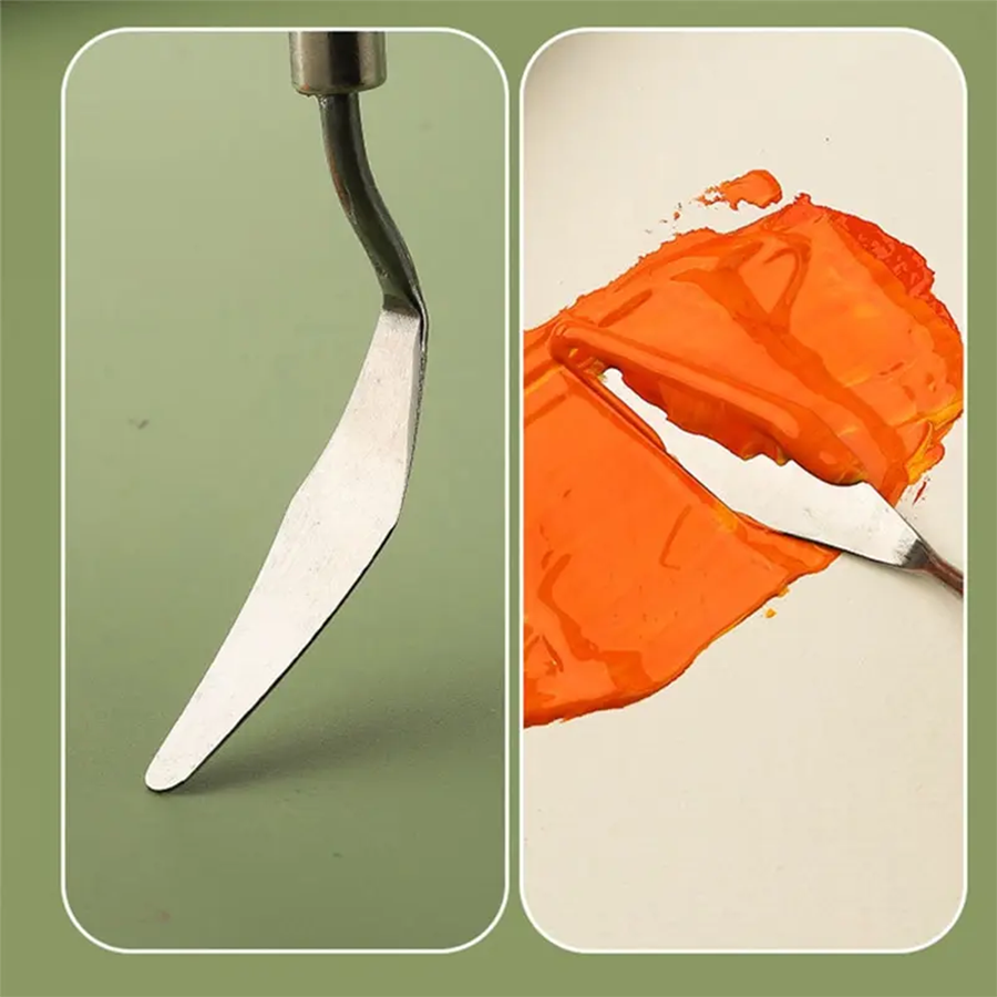 ชุดมีดวาดภาพสีน้ำมันสแตนเลส 7/ - Painting Knife Palette บทวิจารณ์และราคา
