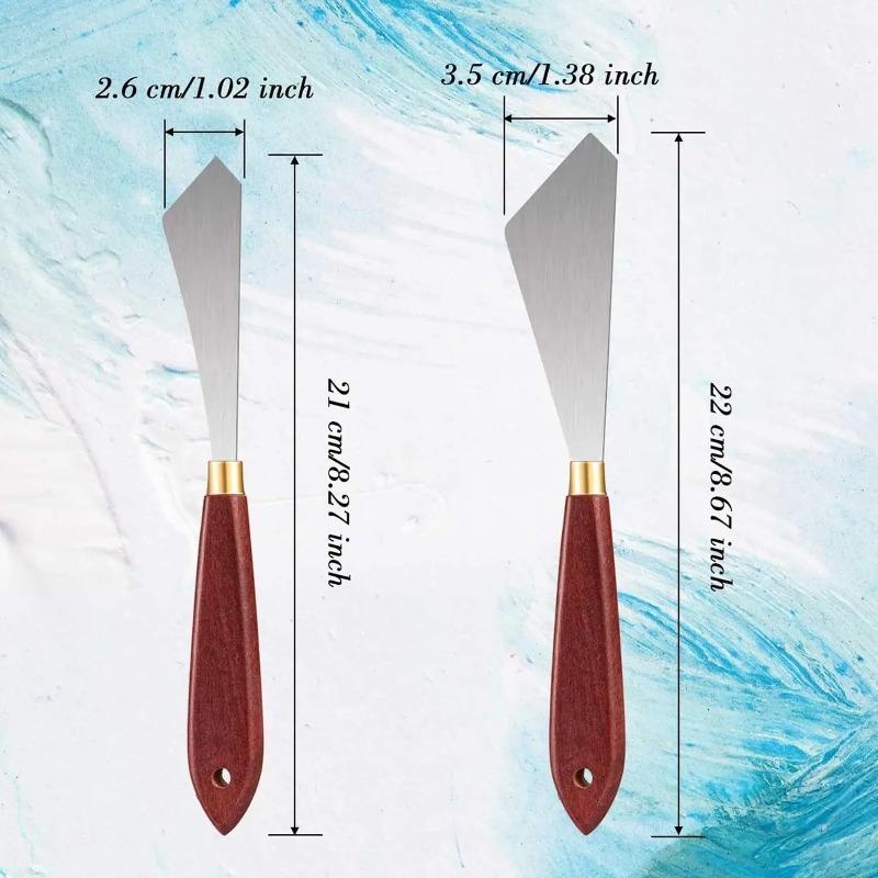 ชุดมีดทาสี 2 ชิ้น มีดผสมสี มีด - Painting Knife Palette บทวิจารณ์และราคา
