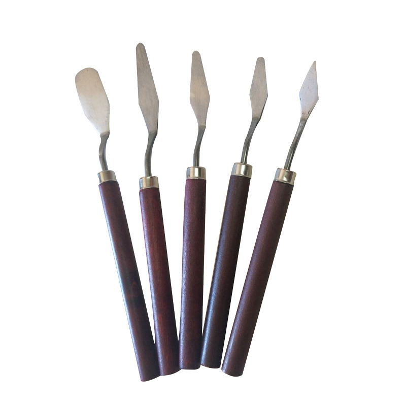 5Pcs ภาพวาดมีด Palette สแตนเลส - Painting Knife Palette บทวิจารณ์และราคา