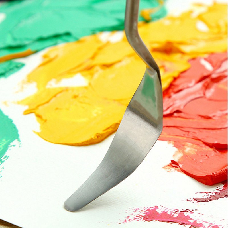 5Pcs ภาพวาดมีด Palette สแตนเลส - Painting Knife Palette บทวิจารณ์และราคา