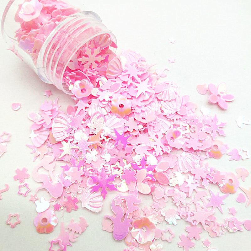 เลื่อมสีชมพูผสมเลื่อมสำหรับงาน - Art Craft Unicorn บทวิจารณ์และราคา