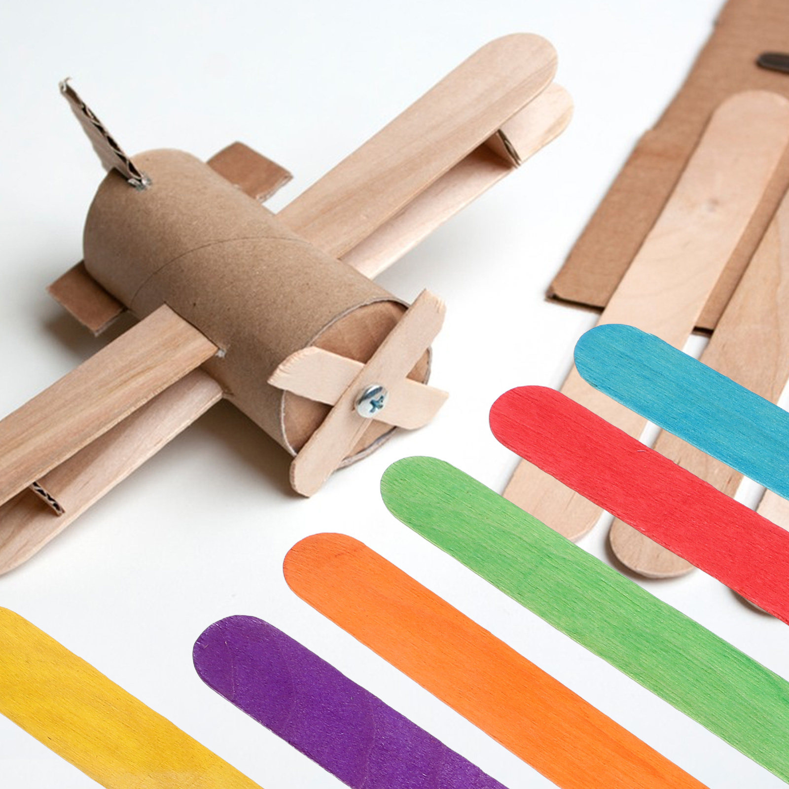 ไม้ไอศกรีมสีสันสดใสขนาดใหญ่ 50 - Art Craft Jumbo บทวิจารณ์และราคา