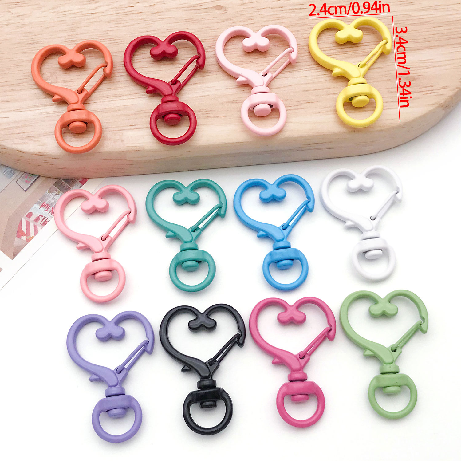 20 ชิ้น ตะขอเกี่ยวสปริงแบบมีสี - Art Craft Love บทวิจารณ์และราคา