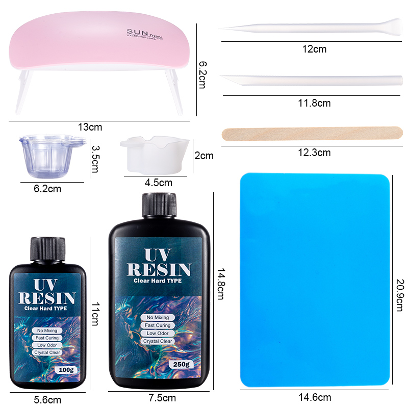 100g/250g Clear UV เรซิ่น Hard - Art Craft Glue บทวิจารณ์และราคา